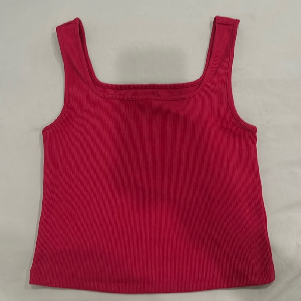 Hot pink tank top